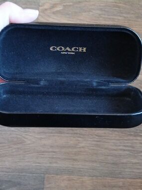 Coach New York Black Hard Shell Sunglasses Eyeglasses Case.